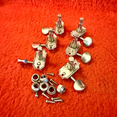 Kluson Double line deluxe guitar tuners 1964 - Nickel patent number 3x3 original vintage USA Rickenbacker Gibson epiphone image 2