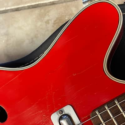 1967 Coral Vincent Bell Firefly Red Danelectro image 5