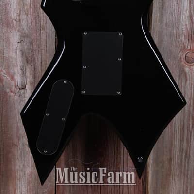 BC Rich NJ Series Warlock Electric Guitar Floyd Rose Black Finish with Gig Bag image 9