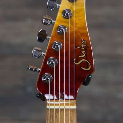 Suhr Modern Desert Gradient custom stunning finish 5A Roasted Birdseye Neck stainless frets image 7