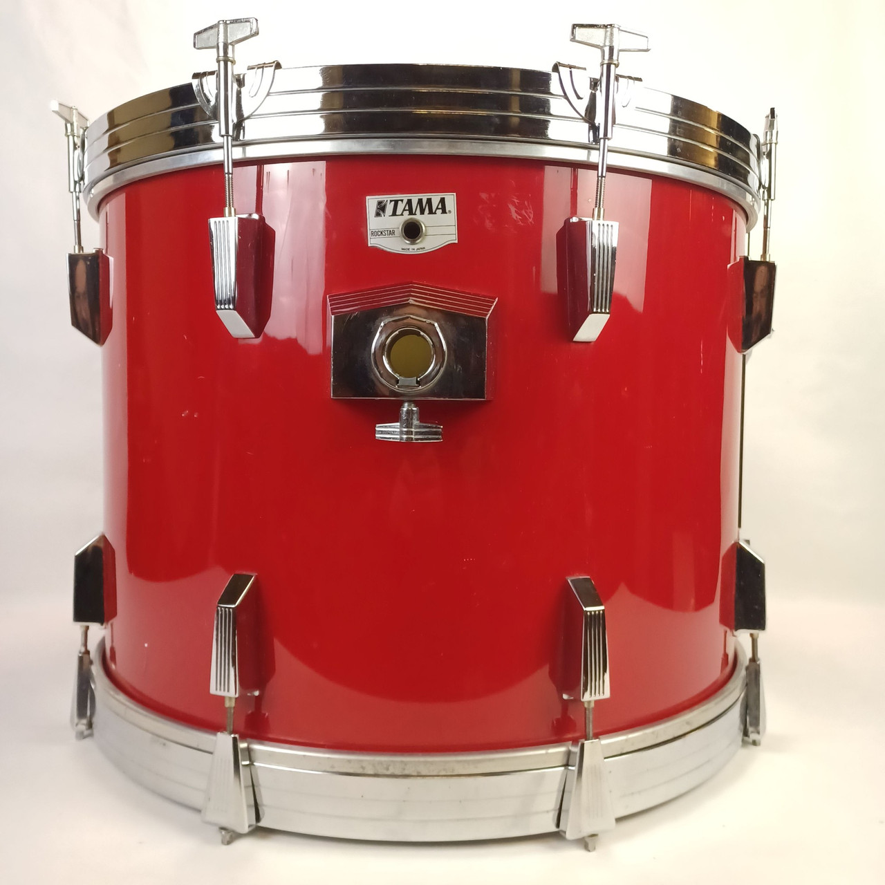 Tama 16x22" Rockstar Pro Bass Drum Fire Storm Red Kick Set Japan Vintage 80s MIJ — main photograph