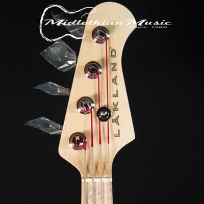 Lakland USA 44-60 - Vintage J Style 4-String Bass - Transparent Purple Finish w/Case image 4