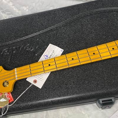 NEW! Fender 75th Anniversary American Professional PJ Bass - 2-Color Sunburst - Flame Top - 9.3lbs - Authorized Dealer - G06680 image 9