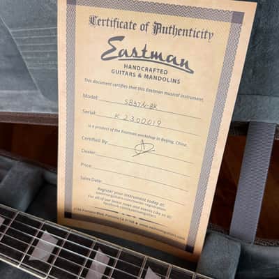 Eastman SB57/V - Black - incl. Case - NEW - 3,746 kg image 19