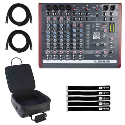 Allen & Heath ZED-10 Multipurpose Recording Mixer with Gear Bag image 1