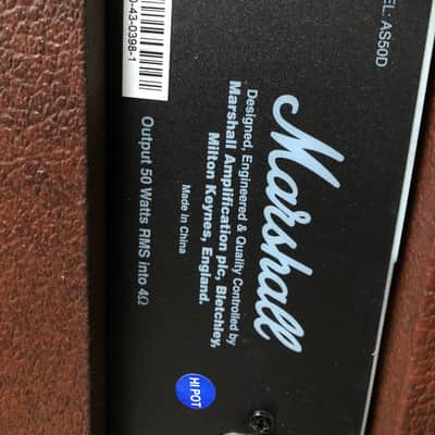 Ampli Marshall Acoustic Soloist AS50D 2 canaux 50 Watts 2x8 Electro-Acoustic guitare et voix image 11