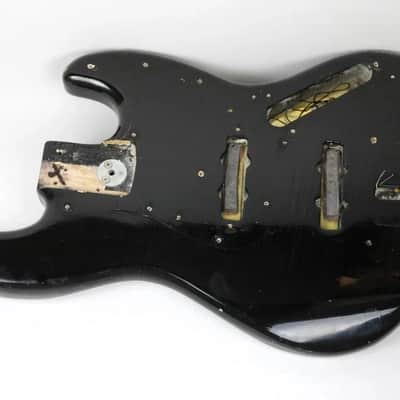 1975 Vintage Fender Jazz Bass 3-Bolt Body ~BLACK~ USA 1970s image 14