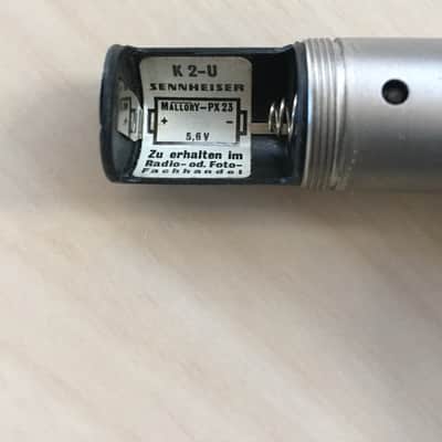 Sennheiser ME 40 K2U Super Cardioid Condenser microphones PAIR 70s silver image 3
