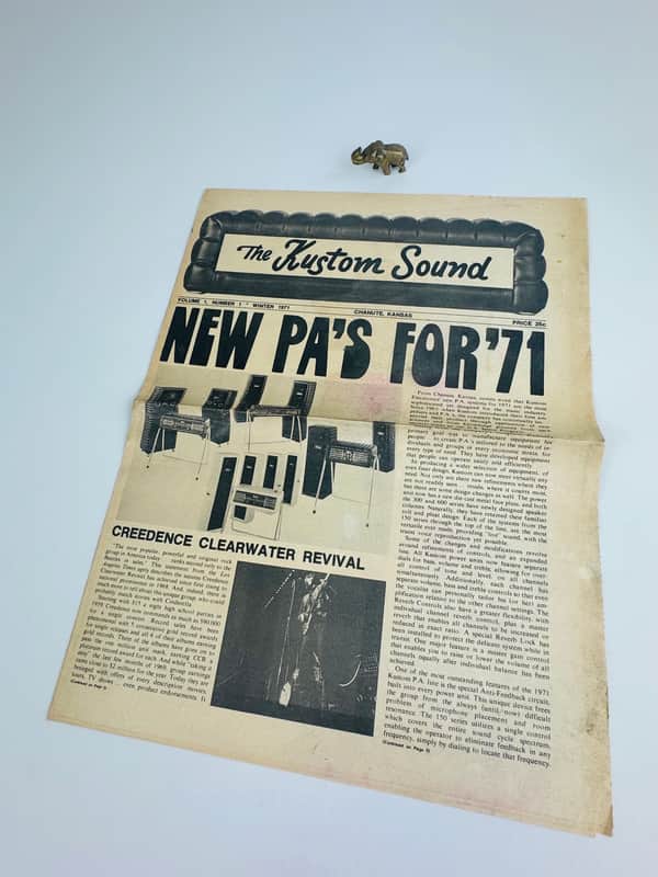 Kustom Sound Newspaper – Vol. 1, No. 1 1971 imagen 1