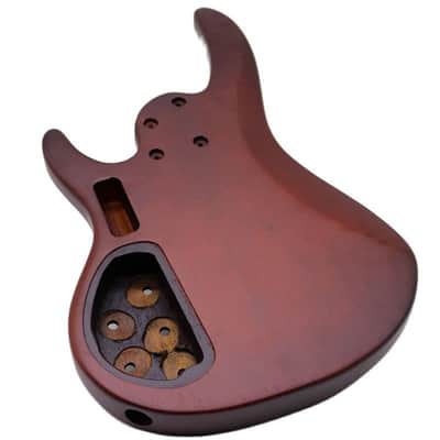 hickory skin electric bass guitar body image 2