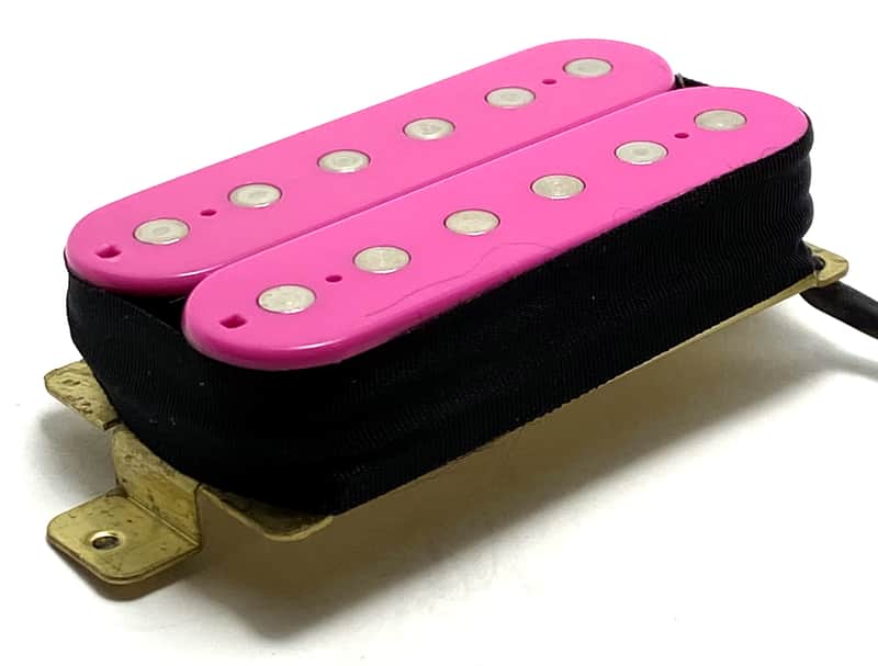 Dragonfire Screamer Humbucker Neck Pickup, 1 qty Passive Hot Wound High Output Ceramic Style ~ Pink image 1