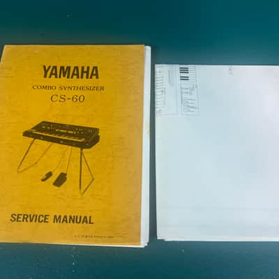 Yamaha CS-60 Service Manual + Block diagram