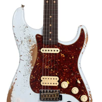 Fender Custom Shop '60s Roasted HS Stratocaster Heavy Relic Sonic Blue image 4
