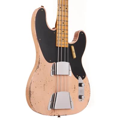 Fender Custom Shop 70th Anniversary 1951 Precision Bass Masterbuilt Andy Hicks Faded Aged Shell Pink image 1