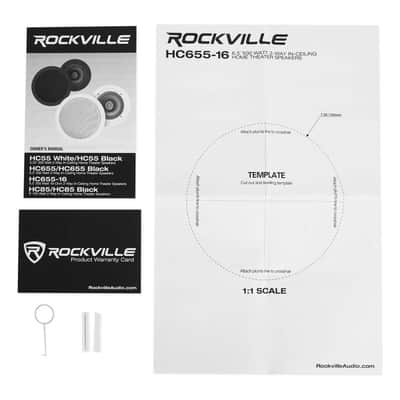 (10) Rockville HC655-16 6.5" 500 Watt In-Ceiling Home Theater Speakers 16 Ohm image 20