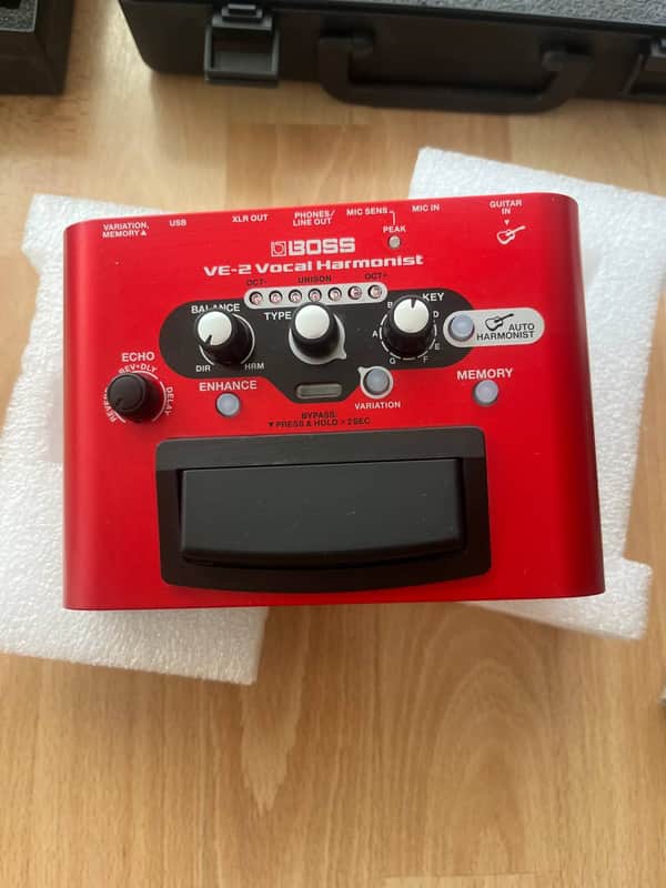 Boss VE-2 Vocal Harmonist Multi-Effect Unit 2014 - Present - Red image 1