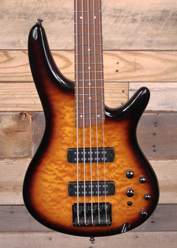 Ibanez SR405EQM 5-String Bass Dragon Eye Burst image 1