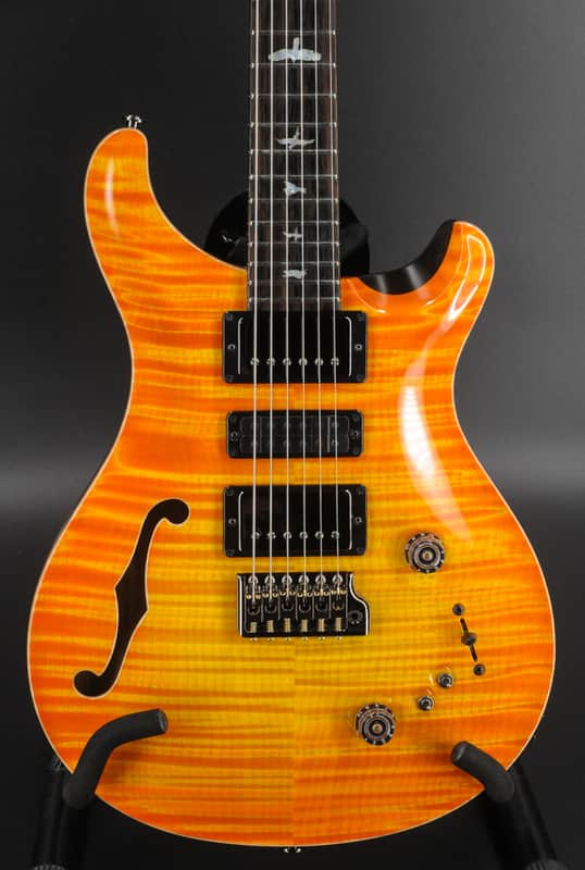 PRS Special 22 Semi-Hollow Private Stock Ltd Ed Citrus Glow 1-Of-85 #5057 image 1