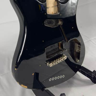 Squier Vista Venus Series Electric Guitar Body MIJ Japan 1996 - Gloss Black image 2