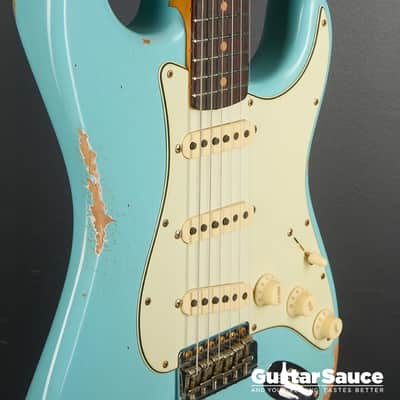 Fender Custom Shop Limited 64 L-Series Stratocaster Heavy Relic Aged 2025 - Daphne Blue (COD 1928NG) image 6