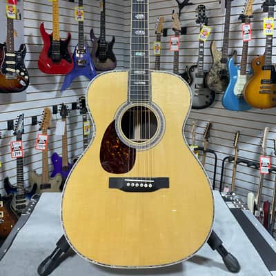 Martin OM-45 Left Handed Acoustic Guitar - Natural w/OHSC & PLEK*D #079 image 5