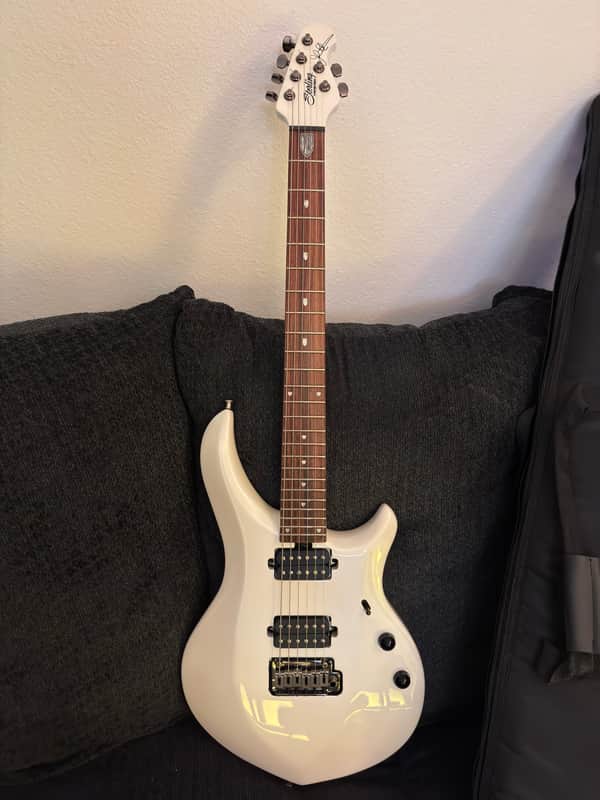 Sterling MAJ100X John Petrucci Signature Majesty 2018 - 2020 - Pearl White image 1