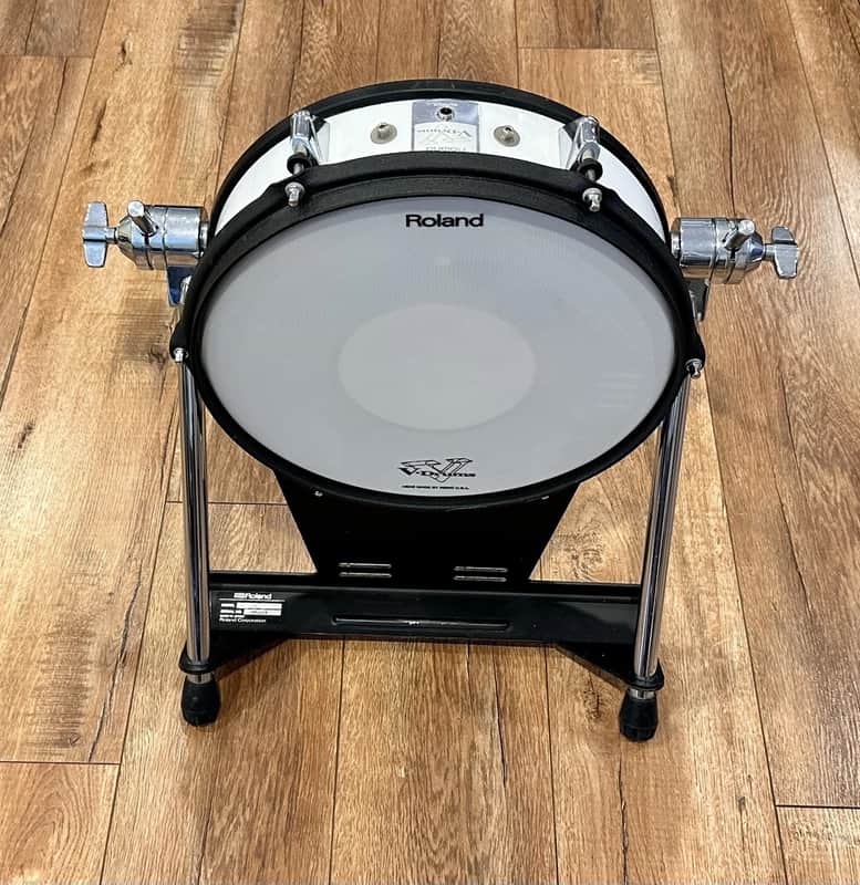 Roland KD-120 Kick Bass Drum 12" Mesh Head white shell image 1