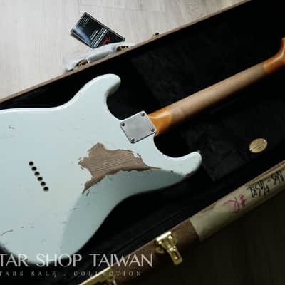 Fender Custom Shop John Cruz 1959 Hardtail Stratocaster Heavy Relic-Sonic Blue image 15