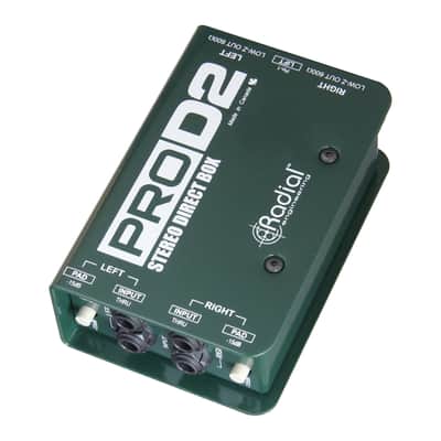 Radial ProD2 Dual Stereo Passive Direct Box Guitar Bass Keys PROAUDIOSTAR image 2