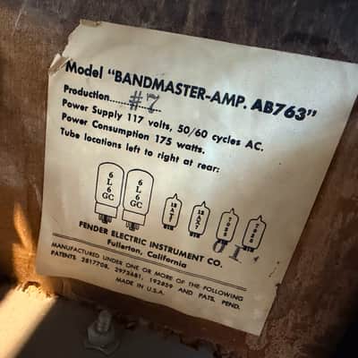 Fender Bandmaster with factory matched cabinet image 14