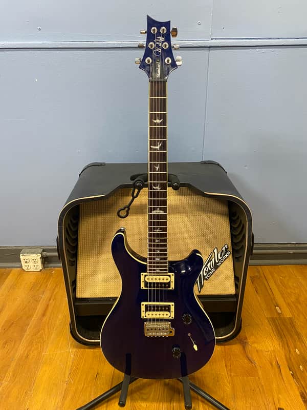 PRS SE Standard 24 2018 - 2023 - Translucent Blue with PRS gig bag image 1
