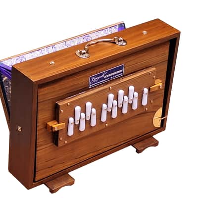 SHRUTI BOX~SIZE (15" X 10" X 3")~TEAK WOOD~13 NOTES~440 Hz~CHANT~MANTRA~SHRUTI~WITH BAG image 2