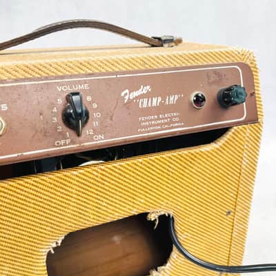 Fender Champ 5C1 Wide Panel 1x6" Combo Amplifier 1954 - Tweed Bild 9