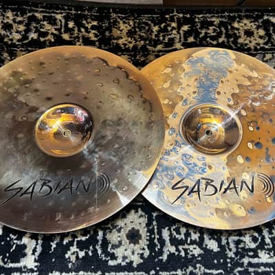 Sabian 14" B8 Pro Marching Band Cymbals w/ Straps - Brilliant image 3