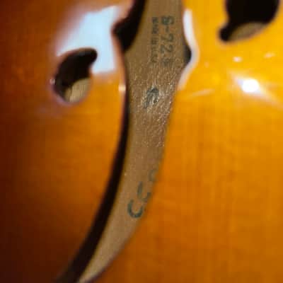 Harmony H-35 “Batwing” Electric Acoustic Mandolin 1972 - Sunburst image 15