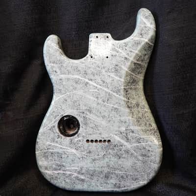 1993 ESP Japan Custom Shop Strat Alder Body - Marble Paint image 2