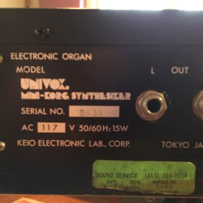 Univox MiniKorg 700 (see video) image 9