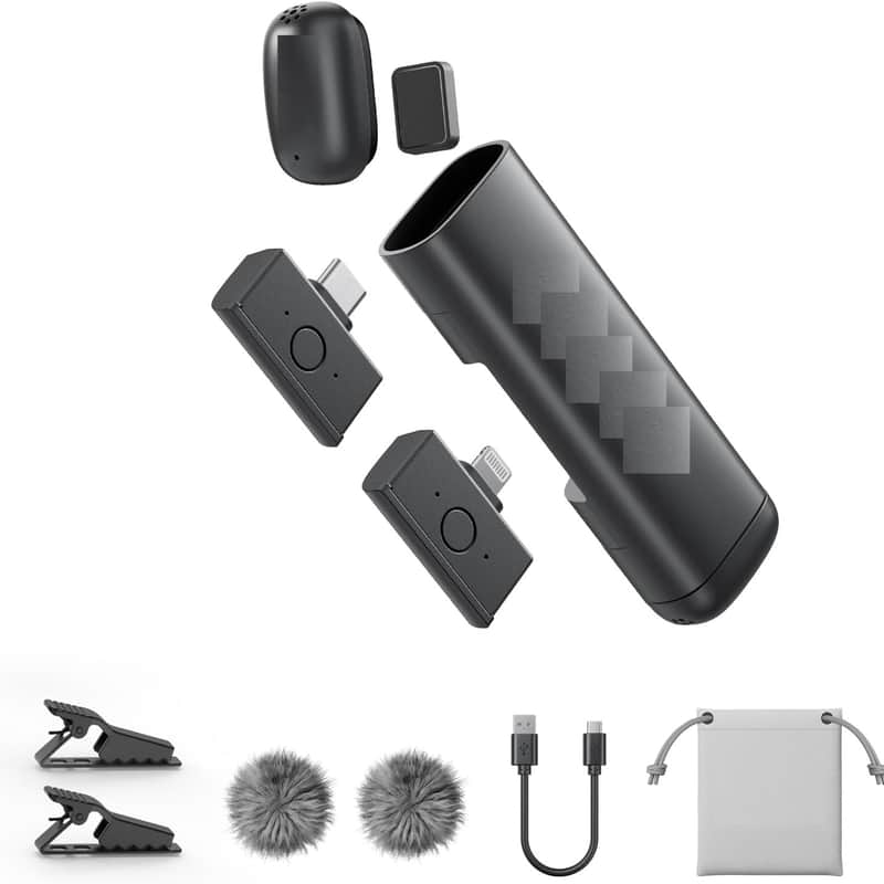 Unbranded Wireless Lavalier Microphone for for iPhone &amp; An...