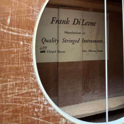 Frank Di Leone Tenor Guitar 1940s - Natural - Classical image 2