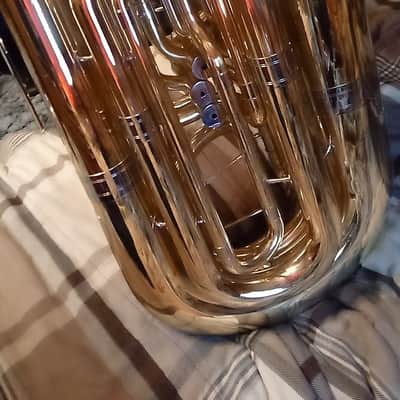 Schiller American Heritage 5 Valve BBb Tuba 2017 Gold Laquer image 2
