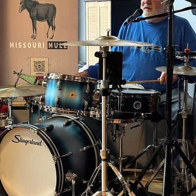 Slingerland Radio King 4pc Drum Set - Blue/Silver duco Bild 23