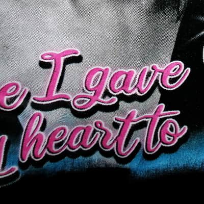 aaliyah the one i gave my heart to official new M woman sparkle tee - r&b funk hip hop princess brooklyn new york image 2