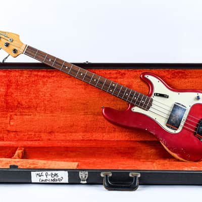 Fender Precision Bass Candy Apple Red 1965 image 4
