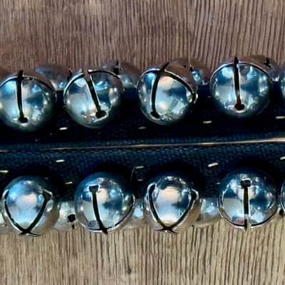 Vintage 25 Bell Sleigh Bell Hand Shaker Rhythm Band Latin Band image 1