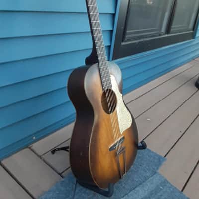 Regal Pre-War Vintage Parlor Guitar (*sparkle pick guard) image 5