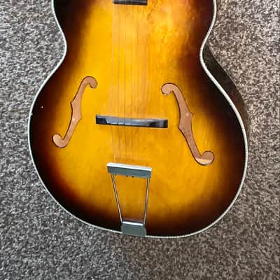 Vintage Harmony broadway hollow body guitar made in usa image 1