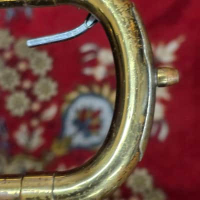 F.E. Olds Ambassador Los Angelos Model Trombone w Mouthpiece 1955 image 11