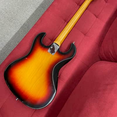 Teisco Style 2 Pickup Vintage Japanese Bass - Tobacco Sunburst image 16