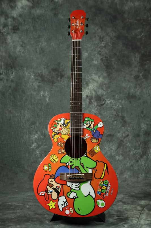 ARIA ARIA-151SM SUPER MARIO Mini Acoustic Guitar Body Mini Guitar