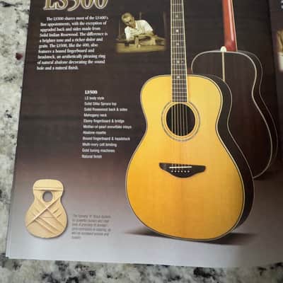 Yamaha Acoustic guitar catalog 2001 CJ32 CJX32 LL400 LL500 LS400 LS500 LLX LSX image 5